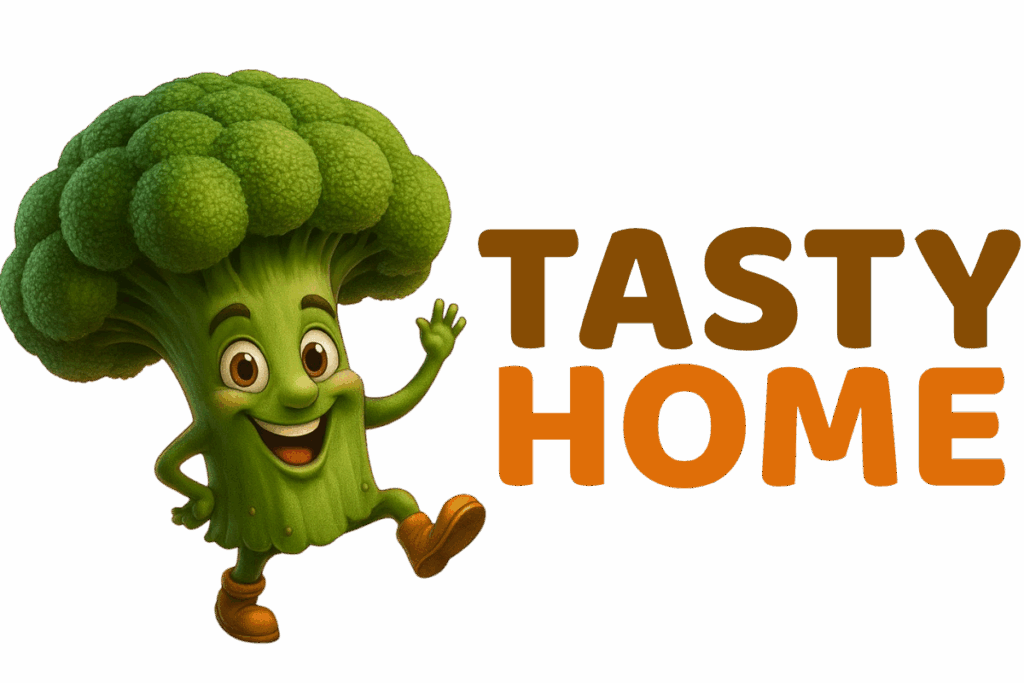 Logo Tasty Home, Comida Saludable.